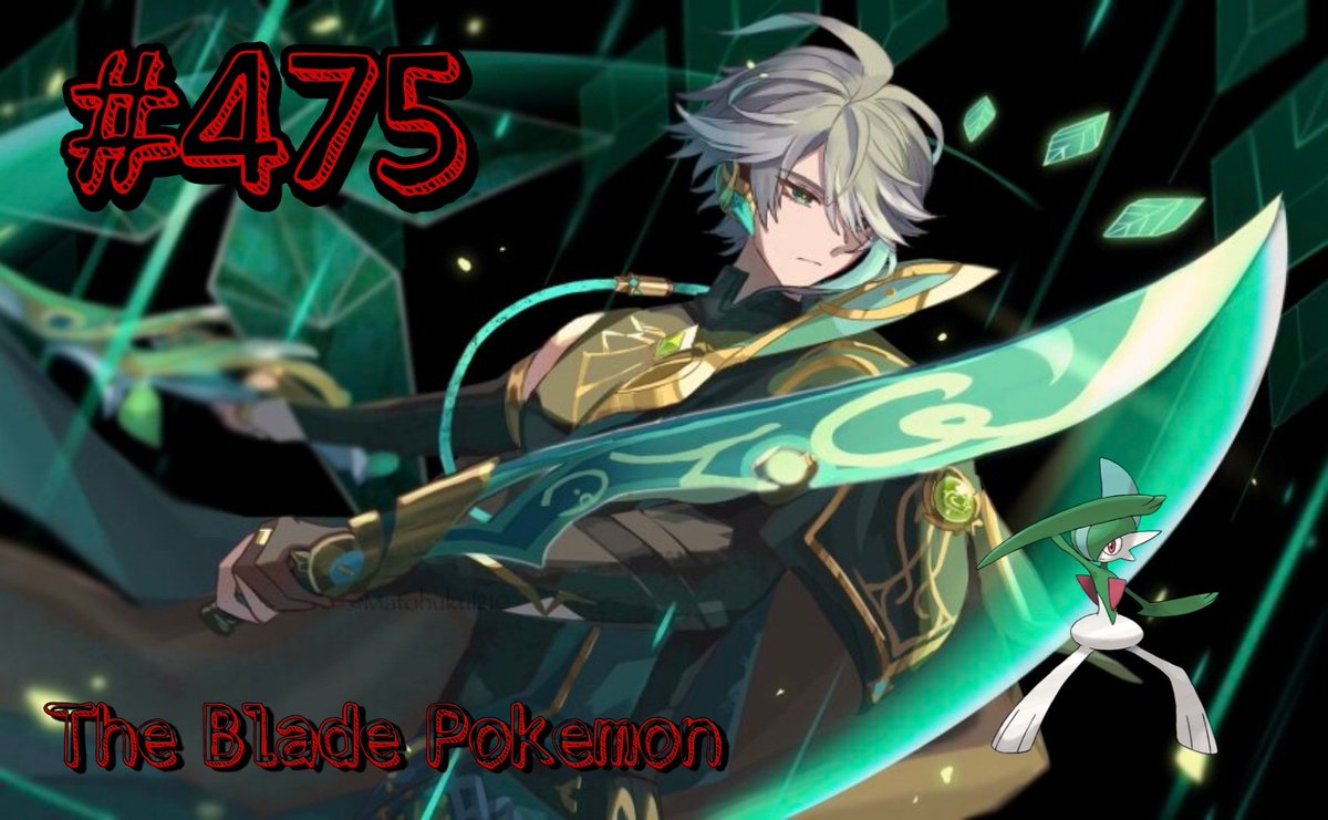 ⚔️   Gallade ⚔️ 

　　　　 ㅤㅤㅤ  # 475
          
When trying to protect someone, it extends its elbows as if they were swords and fights savagely.
    
　　　　　#PKMNRP ╱ #LewdRP
　　　　　　 「⟳ + ♡」