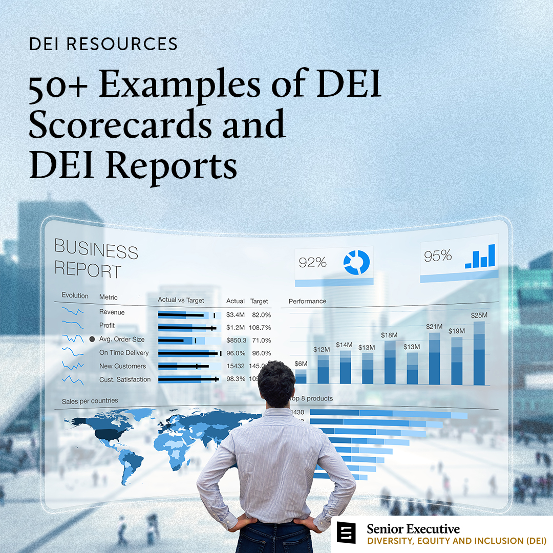 Studying sample diversity scorecards, DEI scorecard templates, and annual DEI reports from peers can help you improve your own system for measuring progress on DEI goals. We’ve gathered 50+ examples here: seniorexecutive.com/diversity-scor…