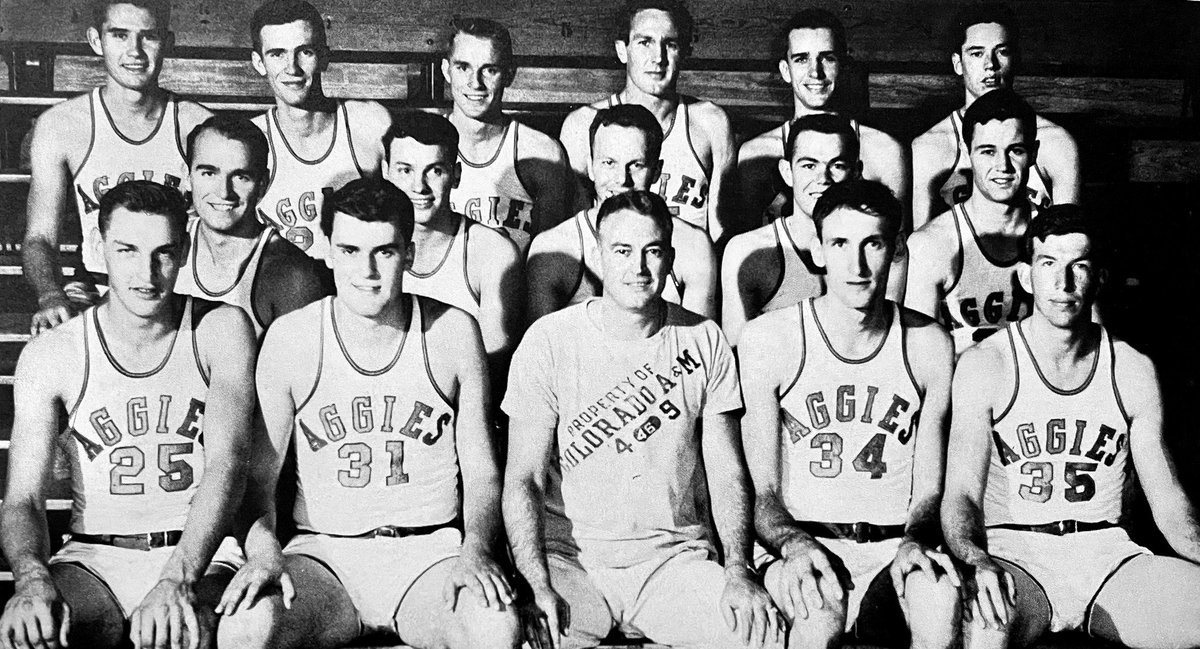 Aggies To Rams (@aggiestorams) on Twitter photo Looking back at the 1953-54 Colorado A&M basketball team, the first to be ranked in the AP polls. On January 14, 1954, the Aggies were #18 nationally and went on a 7 game winning streak, staying at #18. It remains the highest rank in <a href="/CSUMBasketball/">Colorado State Men’s Basketball</a> history. <a href="/CSUAlumni/">CSU Alumni Assoc.</a> Looking back at the 1953-54 Colorado A&M basketball team, the first to be ranked in the AP polls. On January 14, 1954, the Aggies were #18 nationally and went on a 7 game winning streak, staying at #18. It remains the highest rank in <a href="/CSUMBasketball/">Colorado State Men’s Basketball</a> history. <a href="/CSUAlumni/">CSU Alumni Assoc.</a>