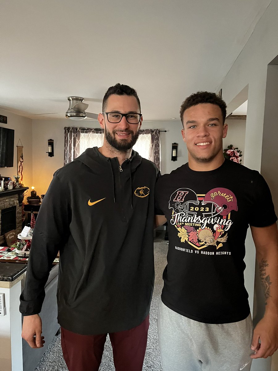 Jayden Trace (@jayden20241911) on Twitter photo Thank you for stopping by today <a href="/coachkage/">Tony Caljean</a> It was nice getting to meet you in person and talk! <a href="/GARNETFOOTBALL/">Haddon Heights Football</a> Thank you for stopping by today <a href="/coachkage/">Tony Caljean</a> It was nice getting to meet you in person and talk! <a href="/GARNETFOOTBALL/">Haddon Heights Football</a>
