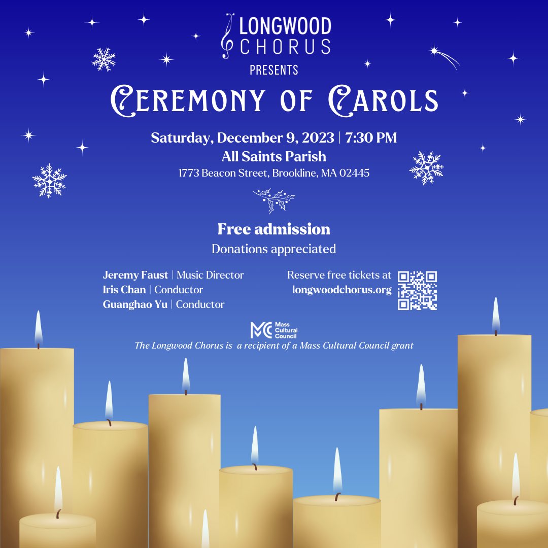 🎼🩺Save the date! Our holiday concert is coming up on Saturday, 12/9 at 7:30PM! Link in bio to reserve ✨free✨tickets! Featuring works by: Britten, Lauridsen, Gjeilo, Lapwood, and more!