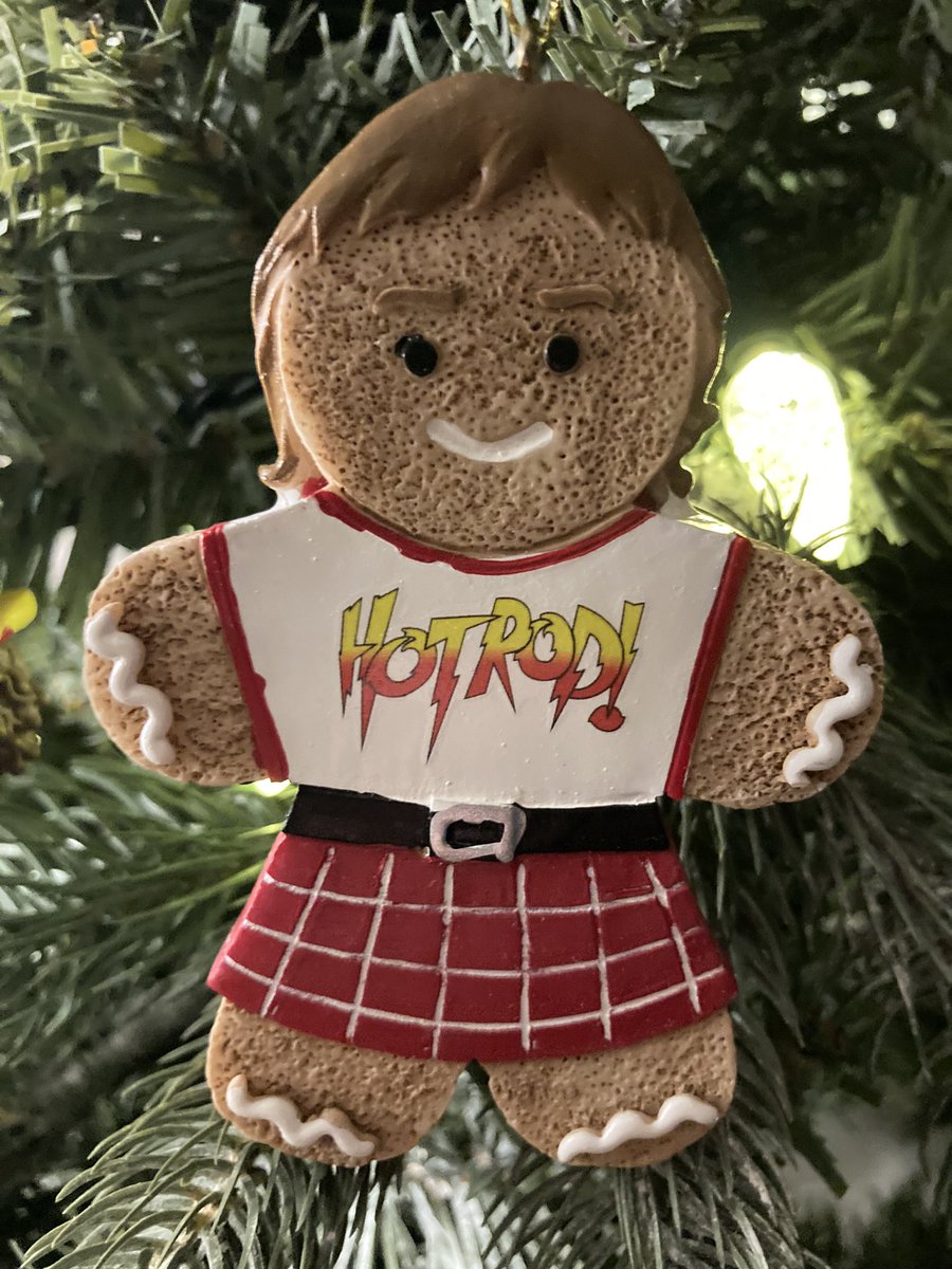 This is the ornament I have to hang up first every year. Putting up another tree this year that’s totally Pro Wrestling. Thank you Roddy, you made this kid a believer!! @R_Roddy_Piper #BestHeel #RoddyPiper #HotRod