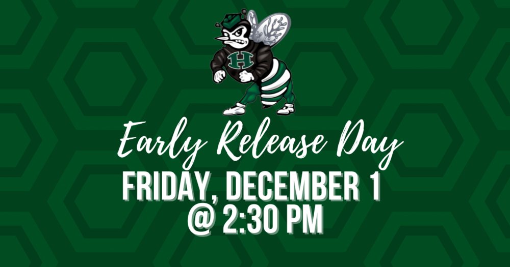 New Early Release Day - Friday, Dec 1 @ 2:30 PM huntsville-isd.org/article/135311…