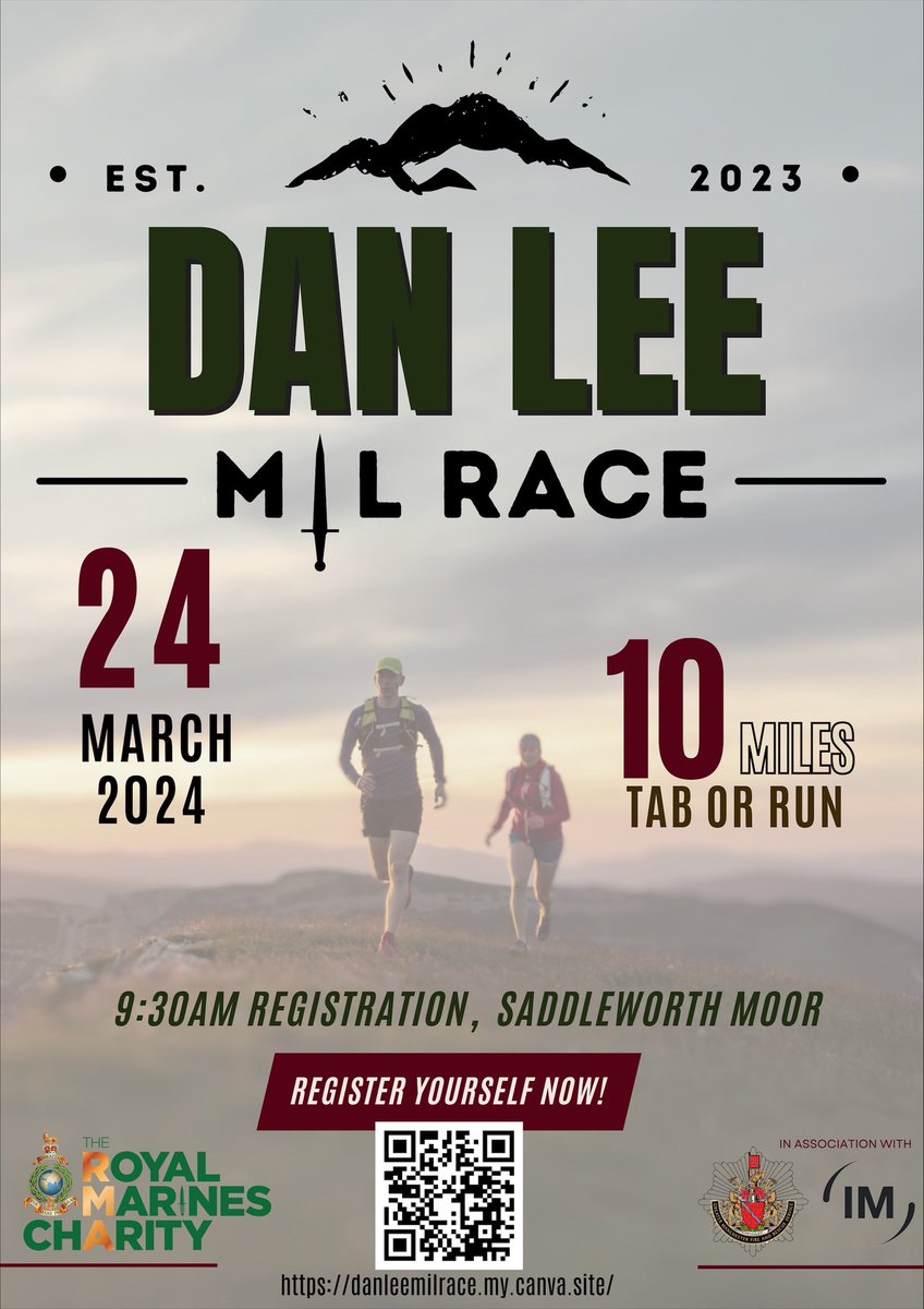 JP Helliwell (@gmjphelliwell) on Twitter photo Please spread this far*wide.repost to advertise our 2nd Dan Lee Mil Race keeping the legacy of our <a href="/manchesterfire/">Greater Manchester Fire & Rescue Service</a> colleague, friend+ <a href="/GMForcesNetwork/">GMFRS Armed Forces Network</a> member alive year on year.Promises to be bigger+better than last year. Follow QR code for more info #armedforces #firefighter Please spread this far*wide.repost to advertise our 2nd Dan Lee Mil Race keeping the legacy of our <a href="/manchesterfire/">Greater Manchester Fire & Rescue Service</a> colleague, friend+ <a href="/GMForcesNetwork/">GMFRS Armed Forces Network</a> member alive year on year.Promises to be bigger+better than last year. Follow QR code for more info #armedforces #firefighter