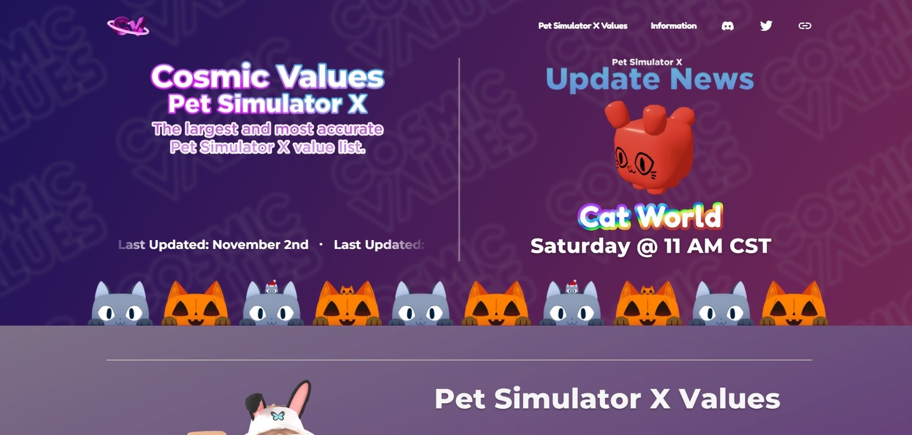 THE *BEST* PET SIMULATOR X VALUE LIST!? (COMMUNITY VALUES