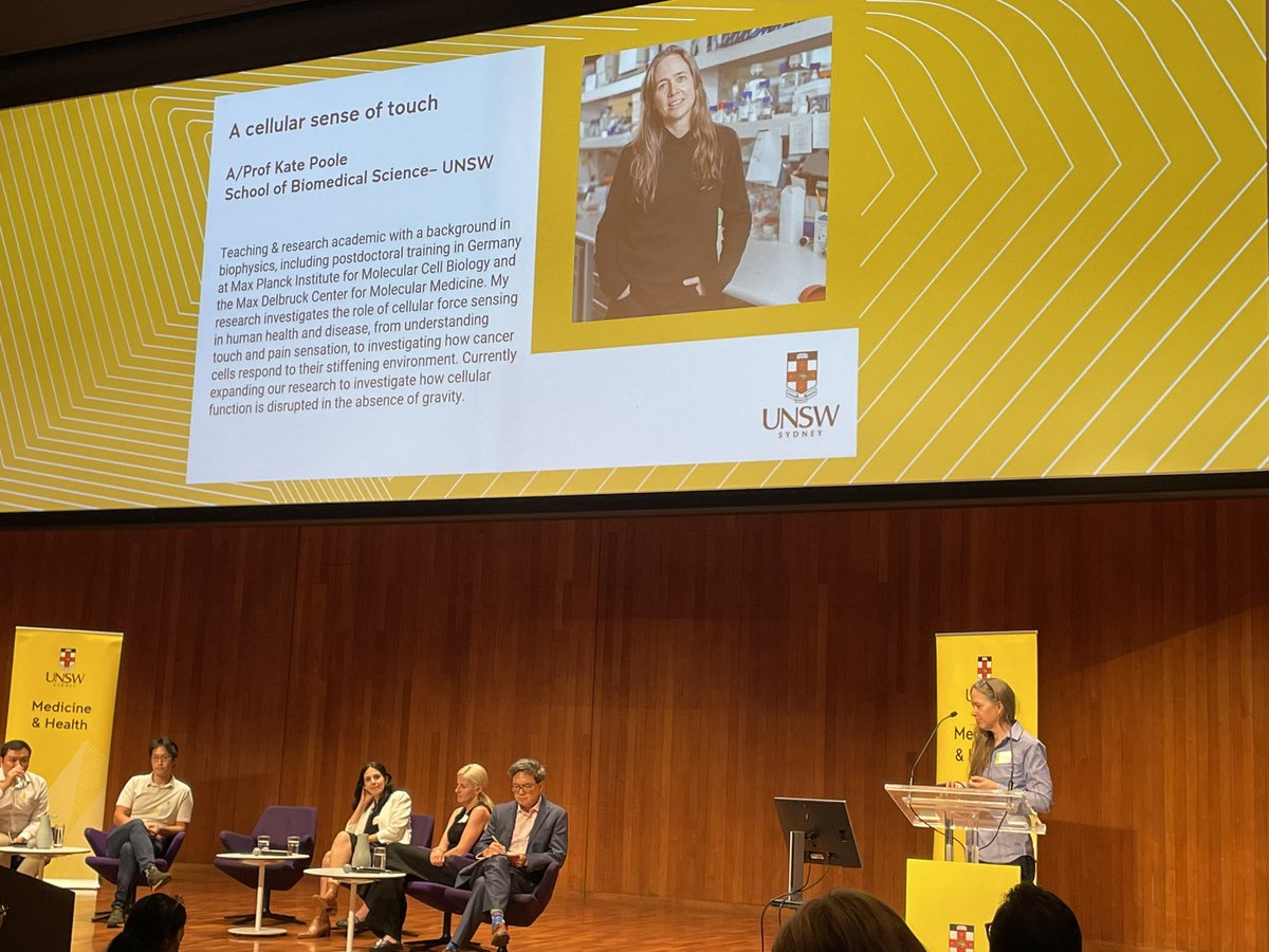UNSW Medicine & Health (@unswmedicine) on Twitter photo <a href="/DrMarinaPajic/">Marina Pajic</a> @SingMolSci A/Prof Kate Poole @PooleLab1 on how our cells understand their surroundings, and potential applications in medicine #healthxunsw <a href="/DrMarinaPajic/">Marina Pajic</a> @SingMolSci A/Prof Kate Poole @PooleLab1 on how our cells understand their surroundings, and potential applications in medicine #healthxunsw