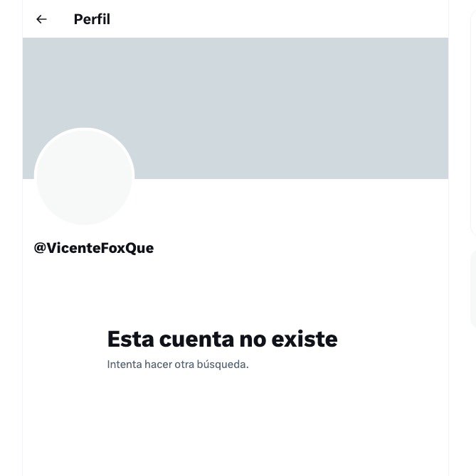 Adela_Micha's tweet photo. Luego de haber hecho comentarios misóginos de Mariana Rodríguez y de que se hizo pública la demanda en su contra por violencia política en razón de género, el expresidente Vicente Fox eliminó su cuenta de Twitter @VicenteFoxQue https://t.co/yWycKOM3UR
