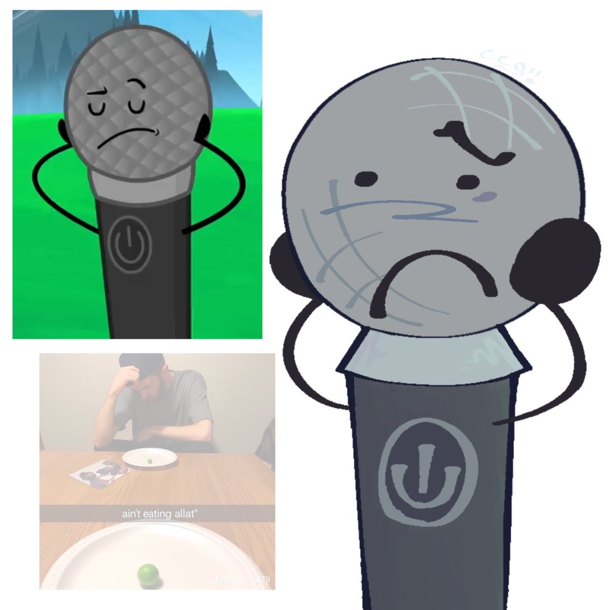 flunkyfish's tweet image. Here's some screenshot doodles!! I needed a break from my usual artstyle lol

( #inanimateinsanity #microphoneii #lightbulbii #OJii #silverspoonii )