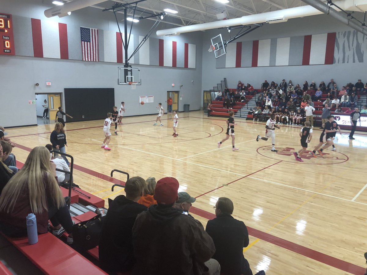 OGMS Boys B Team loses a close one 41-37 in OT #gopanthers