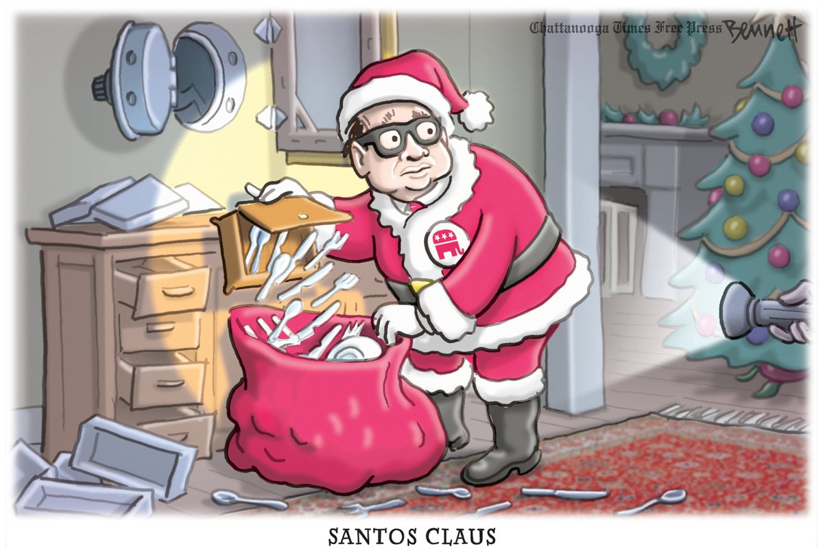 11/28/2023- Santos Claus #GeorgeSantos #Santos #Christmas2023 #HappyHolidays tinyurl.com/muz6j478