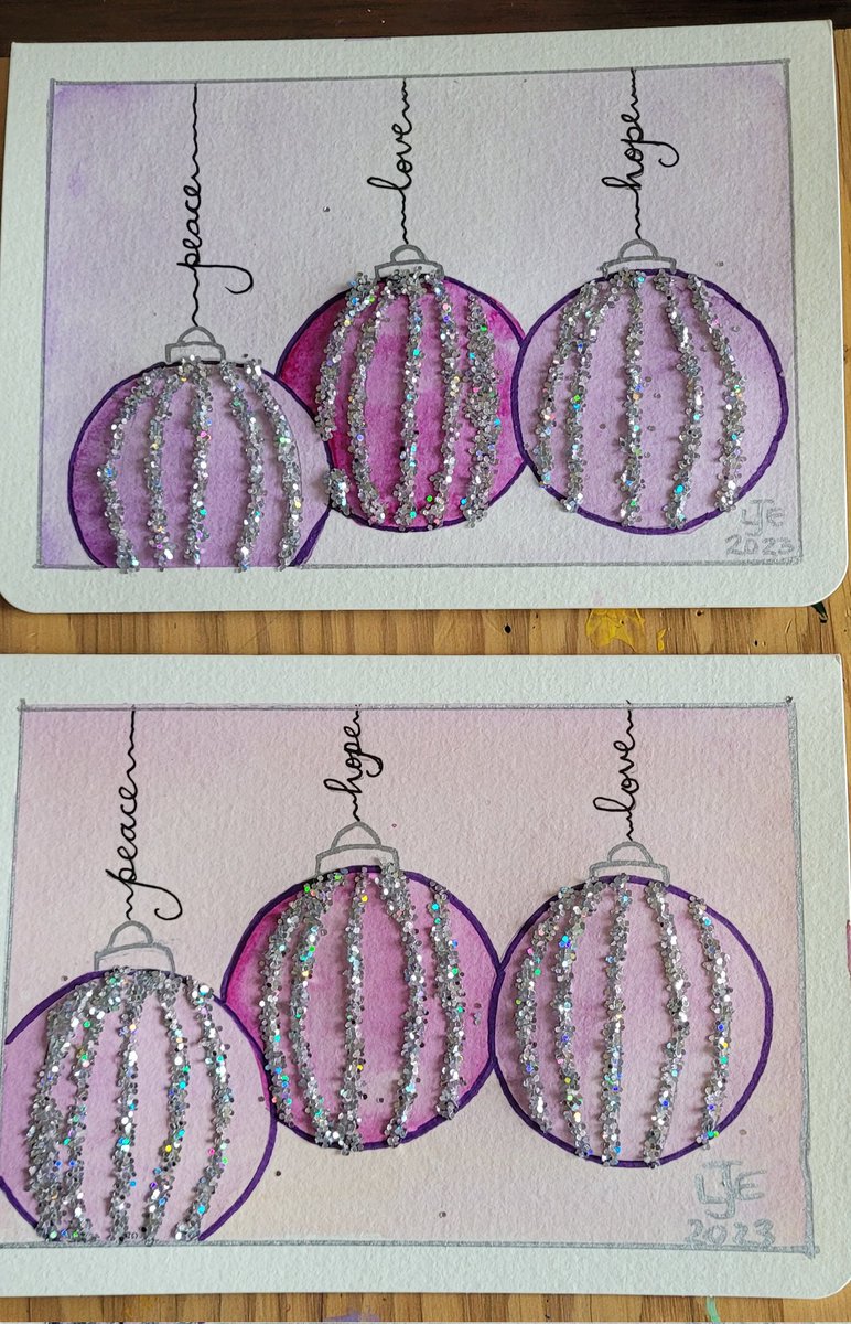 A little art to relax the mind...... #MerryChristmas #christmascards