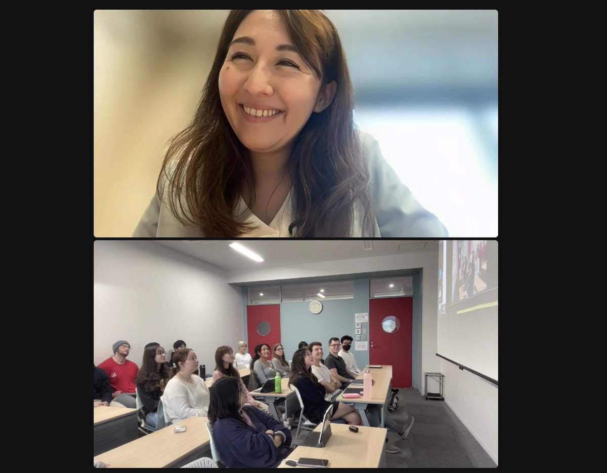 ウズベキスタン系のルーツを持つ英利アルフィヤ衆議院議員が、ハーディー・チャートランド氏の授業「政治哲学入門」で学生たちとお話しいただき、光栄でした！

Honored to have Representative <a href="/eri_arfiya/">英利アルフィヤ(衆議院議員) Arfiya Eri, MP 🇯🇵</a> speak with Owls at Prof @benhardyc's Introduction to Political Philosophy class!