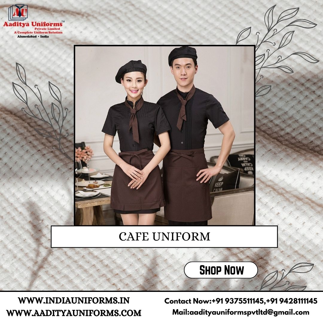 Cafe Uniforms At Aaditya Uniforms

#CafeUniform
#BaristaStyle
#CoffeeShopChic
#CafeCouture
#BaristaFashion
#EspressoElegance
#CaffeineChic
#BrewistaWear
#CoffeeHouseUniform
#LatteLoveStyle
#CafeLifeFashion
#CoffeeCultureWear
#BaristaVibes
#aadityauniforms 
#ahemdabad