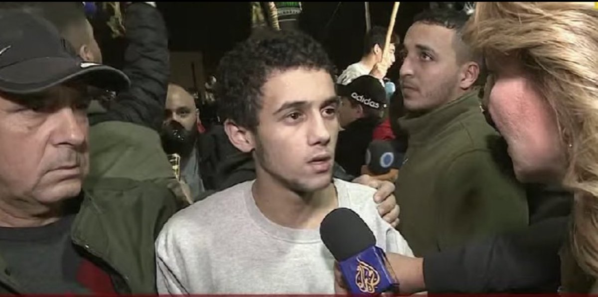 BREAKING: CHILD HOSTAGE YASER ZAAMIYEH FREED AND SPEAKS OUT

Zaamiyeh was jailed at 16 and said;

The prison administration was horrible.

They treated us violently. They've beaten up a lot of people, some of them died in their own [Israeli guards'] hands.

Some people's heads