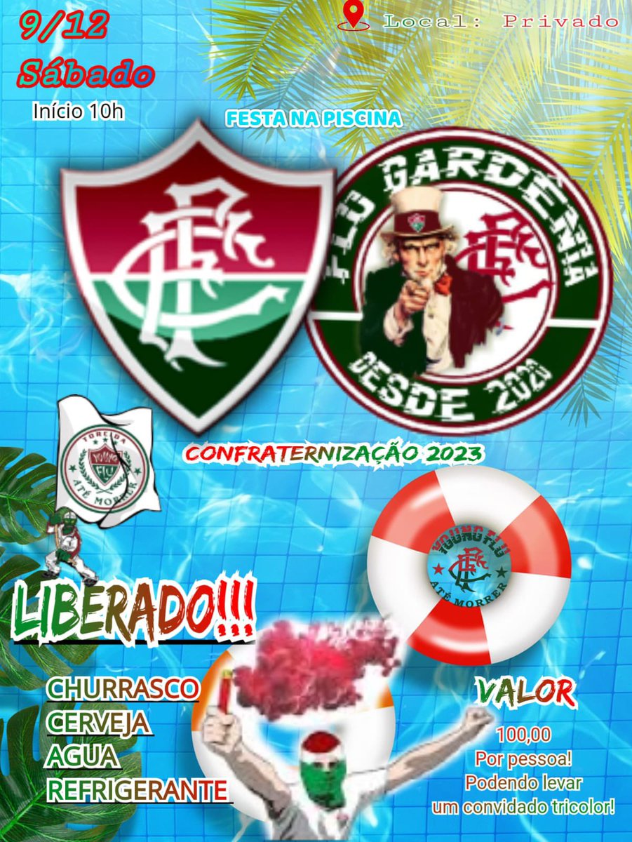 FluGardenia's tweet photo. VEM COM A TROPA DA FLUGARDÊNIA!!! 🇭🇺🇭🇺
FESTINHA COM A TROPA TÁ MARCADA.🇭🇺
CHAME NA DM E COLOQUE SEU NOME NA LISTA !
#Fluminense #sentimentotricolor #youngflu #campeaodalibertadores2023 https://t.co/eBV5UqPPWi