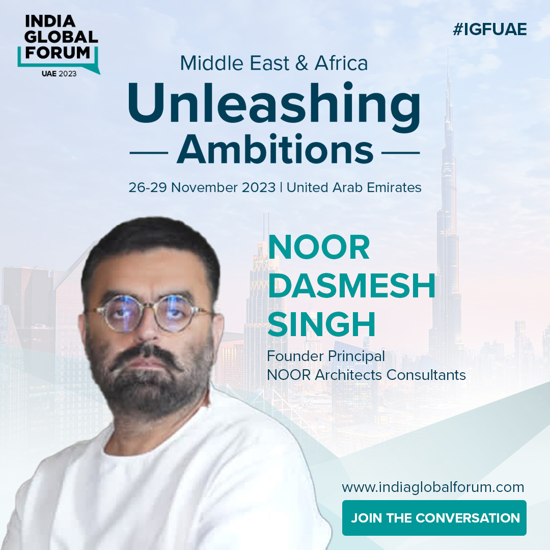 People in Dubai, please look me up from 26-29th November 2023. I'm speaking at the @IndiaGlobalForum on the Future of Cities and Building for Tomorrow at Palm Dubai. Global Partnerships: Futurescapes – Investing in Smarter Cities and Real Estate