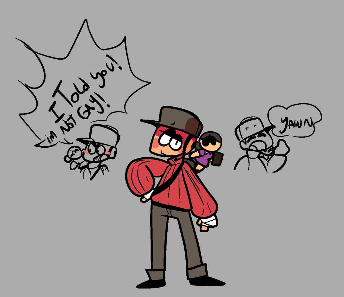LimaLemonadee's tweet photo. My scout loadout hehe
#TF2 #TeamFortress2 #TF2fanart #TeamFortress2art #TF2scout https://t.co/kWdodYQX3f