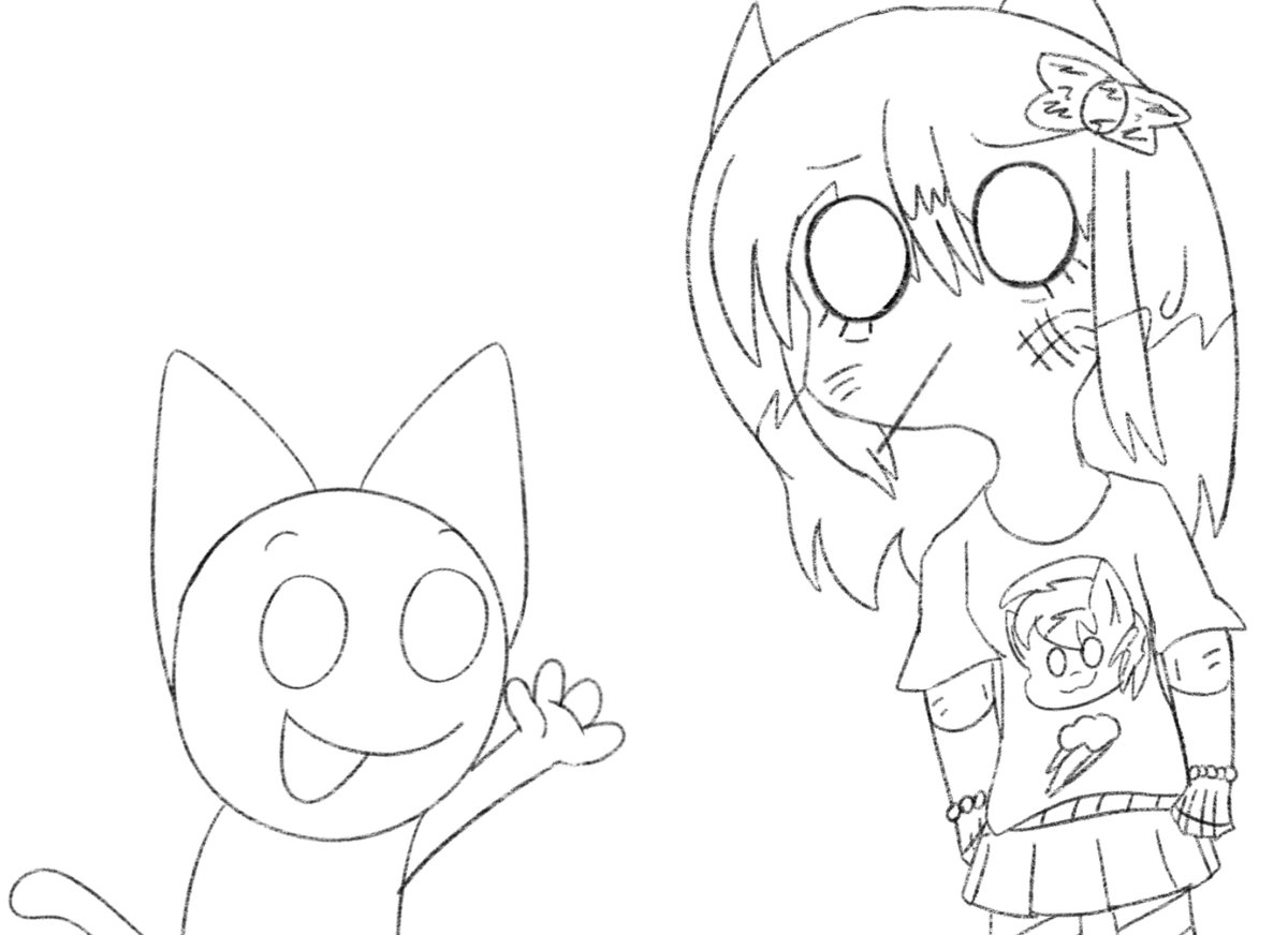 FatalFaith22's tweet photo. one more drawing for the day so I can make myself feel better.
my day was shitty like thanksgiving so yeah.
more faith with fuzz art but my persona looks different like a scenecore style..
#junearchives #fuzzthecat #thejunearchives https://t.co/zMV9iyoefX