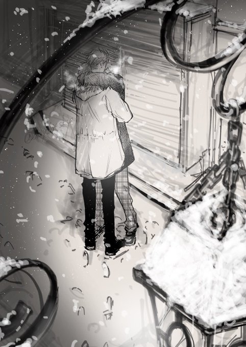 #諏訪荒ワンドロワンライ
第66回  お題/「白い息」

脳内がすれ違い後の諏訪荒になってしまったんじゃ… 