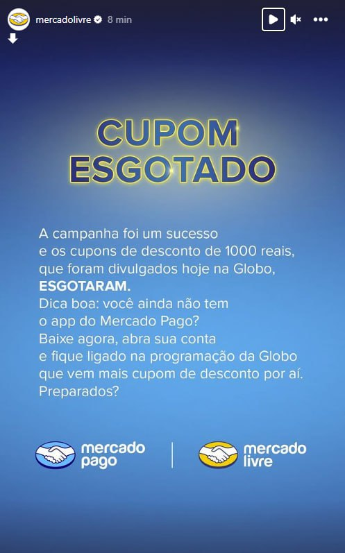 Esgotou, foi de berço em segundos Próximo cupom será de 500 reais na segunda (27/11) durante o programa Encontro