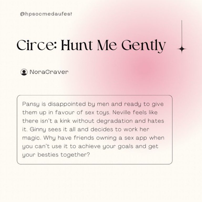 ⭐️ REVEALS DAY 9 ⭐️

Circe: Hunt Me Gently
by <a href="/nora_graver/">NoraGraver 🩷💜💙</a> 

archiveofourown.org/collections/hp…