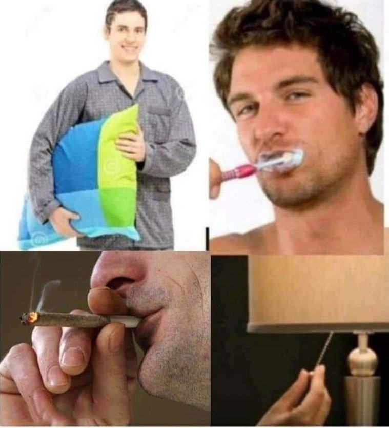 Me preparando pra dormir