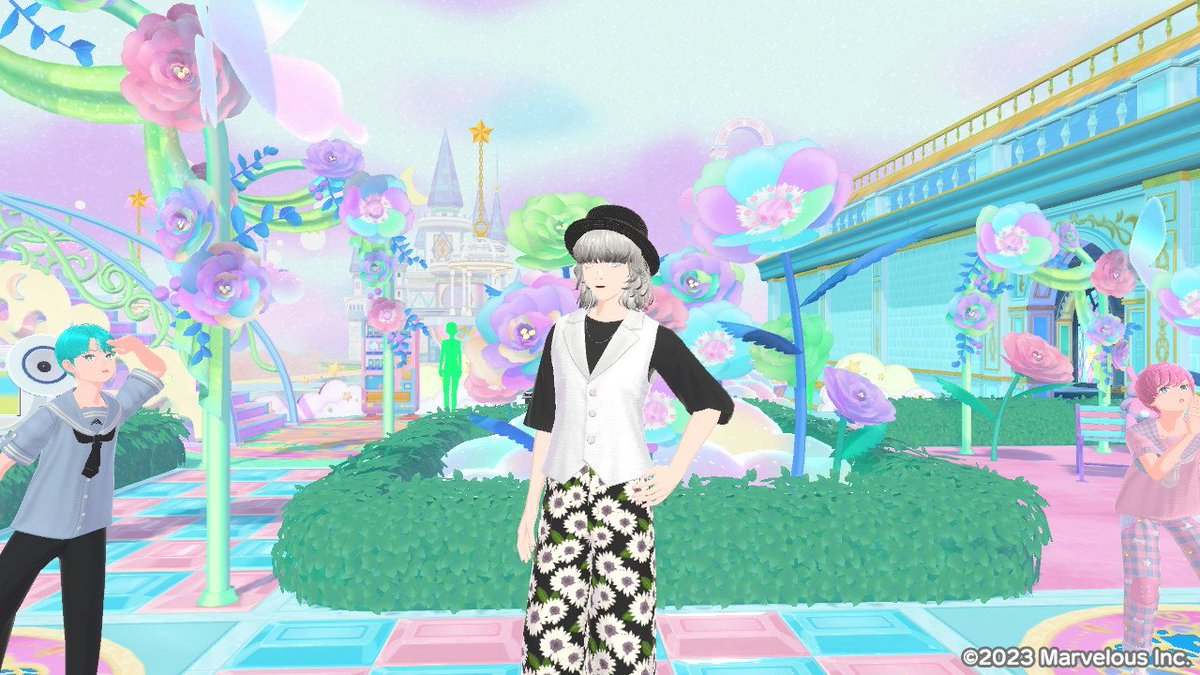 Smithee63879003's tweet photo. #ファッションドリーマー 
#FashionDreamer 

たまに遭遇することー
配置NPCが同時にコーデを真似し始める。(ネタだと絵図が酷いことに💦)
かくれんぼ兄弟が隣にいる。

ほぼオフラインだけどNPCだけで飽きない〜個人的に堕天使さんとサタン様は好きだ！

そして服は男物しか作る気が:( ;´꒳`;): https://t.co/buUePR4Jbv
