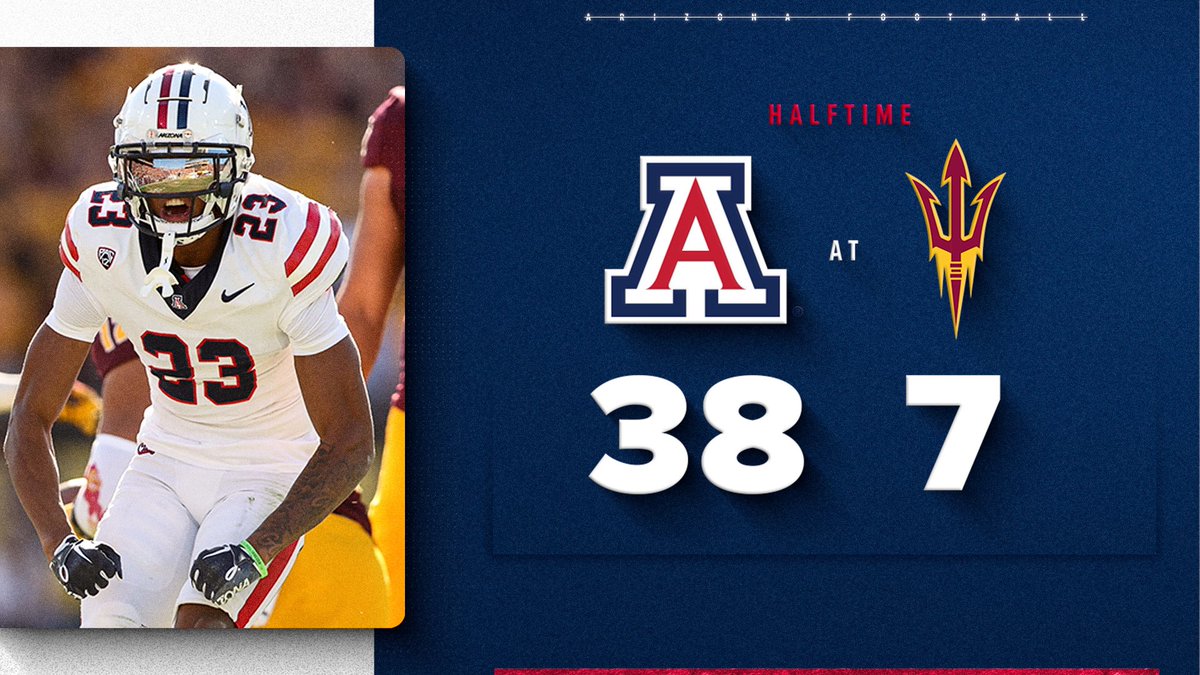 ArizonaFBall's tweet image. Up at the Half. 😼