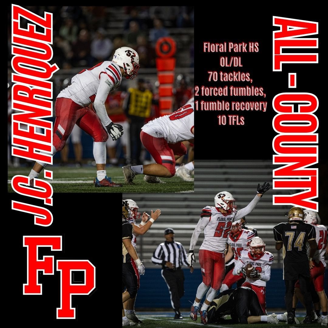 Congratulations to @Giancarloshen on your All-County selection. OL/DL who made big plays in big spots all year long! Absolutely menace on the DL hudl.com/v/2MUfeS