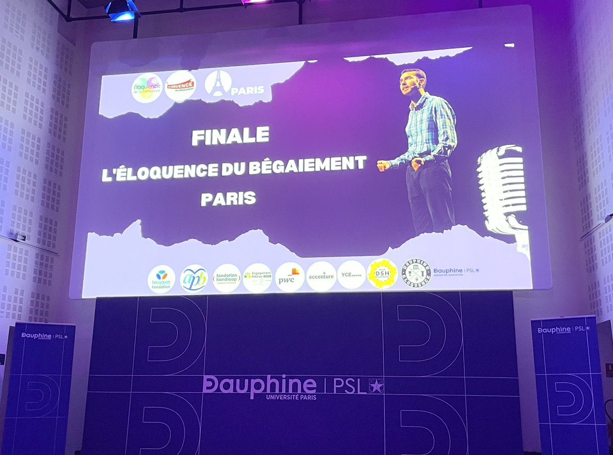 DerarDylanMEKKI's tweet photo. À @Paris_Dauphine s’est tenu la finale de l’éloquence du bégaiement, bravo aux 6 finalistes #Louis #Erwan #Marame #Bastien #Ghislain #Mohamed pour leurs performances. De l’émotion, de l’humour et de l’originalité. Quelle belle plume 👏 Félicitations 🎉 #Handicap @fadila_khattabi https://t.co/JS5N6uYBxX