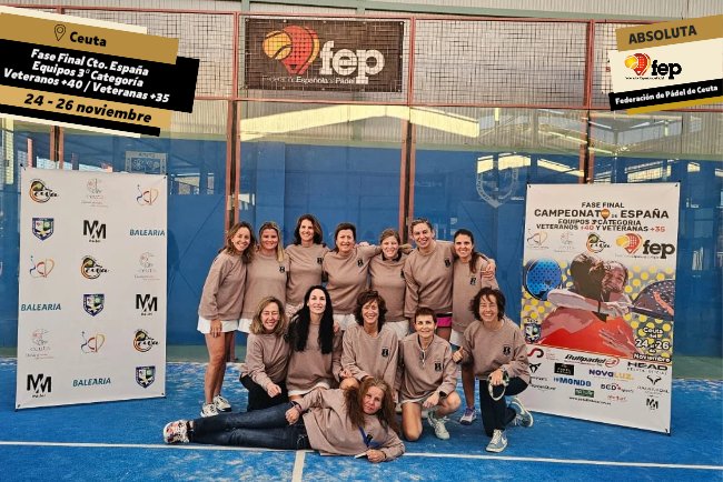 🔛 𝐅𝐚𝐬𝐞 𝐅𝐢𝐧𝐚𝐥 𝐂𝐭𝐨. 𝐄𝐬𝐩𝐚ñ𝐚 𝐄𝐪𝐮𝐢𝐩𝐨𝐬 𝟑ª 𝐂𝐚𝐭. 𝐕𝐞𝐭𝐞𝐫𝐚𝐧𝐨𝐬 +𝟒𝟎 𝐲 𝐕𝐞𝐭𝐞𝐫𝐚𝐧𝐚𝐬 +𝟑𝟓 

📸 Visita la Galería de Fotos en ➡ is.gd/I60PS0

📌 Club de Tenis y Pádel Loma Margarita (Ceuta)
🤝🏽 <a href="/fpadelceuta/">Fed. Pádel Ceuta</a> 

#CEEV3 #FEP #padelFEP