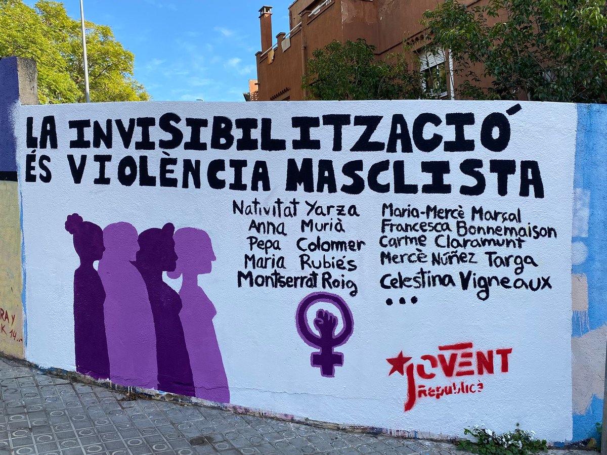 🟣El Jovent Baix Besòs-Maresme aquest 25N ens reivindiquem en contra de la invisibilització de totes aquelles dones que han contribuït i han fet possible la lluita feminista al llarg de la història als Països Catalans. Avui i sempre, #SomRevolucióFeminista 👊