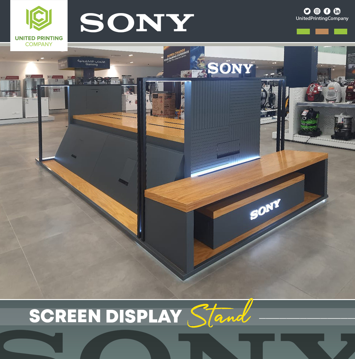 UPC_ksa's tweet image. Design is the intermediary between information and understanding 📷
One of our designs for (SONY)
#Sony #screenstand #displaystanddesign
Fb /UnitedPrintingCompany
Linkedin /UnitedPrintingCompany
Instagram @UnitedPrintingCompany
info@uprintc.com
+966 53 337 0811