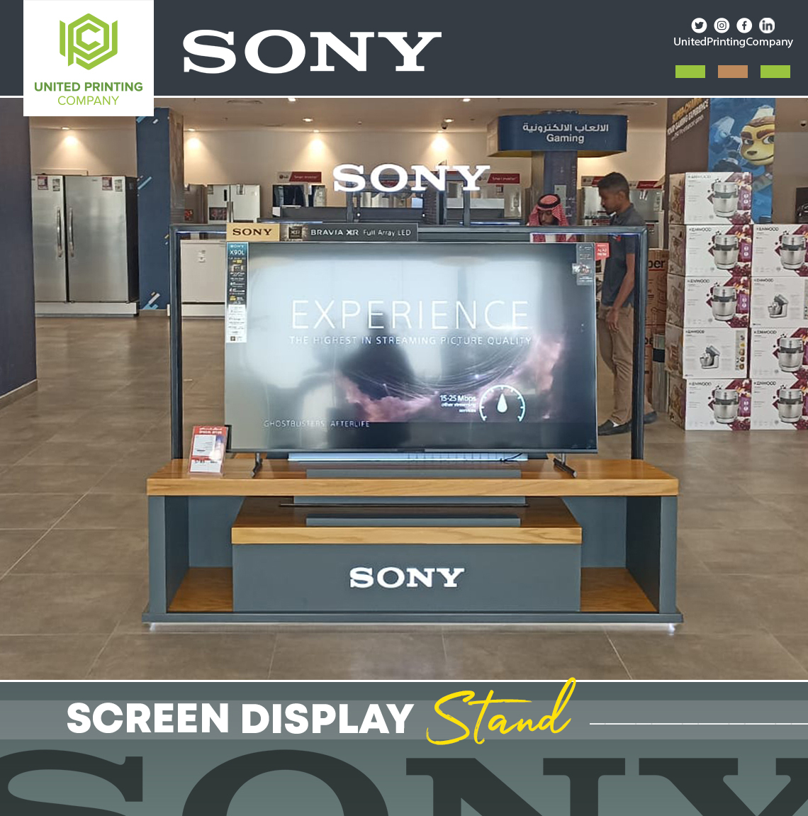 UPC_ksa's tweet image. Design is the intermediary between information and understanding 📷
One of our designs for (SONY)
#Sony #screenstand #displaystanddesign
Fb /UnitedPrintingCompany
Linkedin /UnitedPrintingCompany
Instagram @UnitedPrintingCompany
info@uprintc.com
+966 53 337 0811