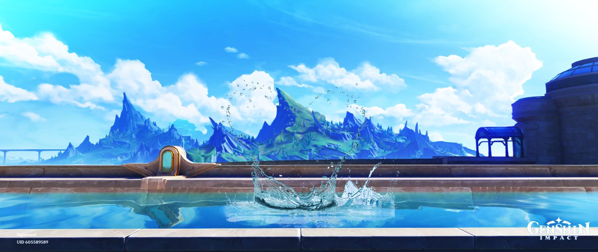 AzratemES's tweet photo. Did you notice that in the last part, when Aether and Furina fall into the water, the splash takes the shape of a heart?

#Aerina #Furina #Aether #空フリ #Fanfic https://t.co/EXBRebPTI1