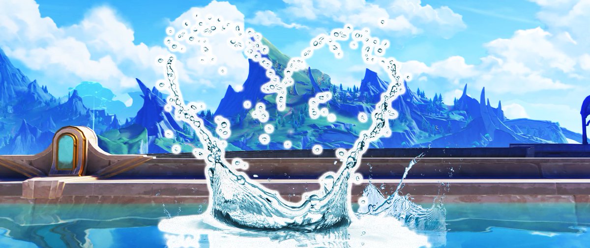 AzratemES's tweet photo. Did you notice that in the last part, when Aether and Furina fall into the water, the splash takes the shape of a heart?

#Aerina #Furina #Aether #空フリ #Fanfic https://t.co/EXBRebPTI1