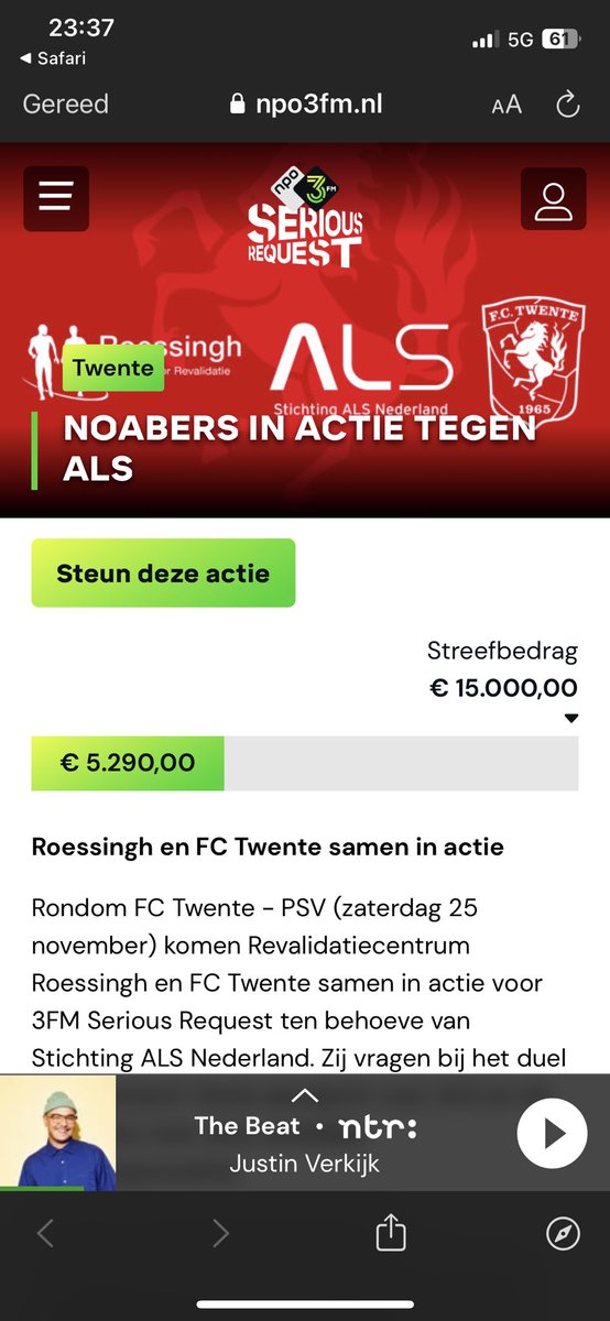 MikeGerritsen's tweet photo. 5.290 euro tot nu toe! Klasse!
Doneren kan hier: https://t.co/xeytvbomCf
#twepsv #fcwente https://t.co/eCWN1QrDhP