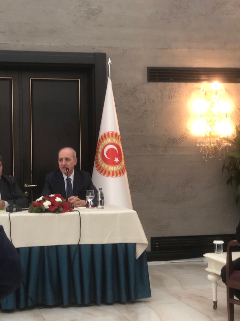 Sayın Meclis Başkanımız konuşma sonrası soruları yanıtlıyor.