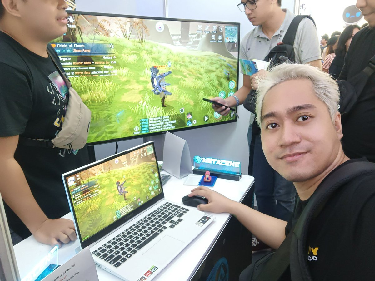 ALrOck14's tweet photo. Just met @henryf33r with @ultm8x and playtest again @MetaCeneGame Alpha 2 Test Let's G! Coming soon #MetaCene  #alrock #ultm8x #PlayToEarn #YGG #yggevent https://t.co/xaJ9bLdfHA