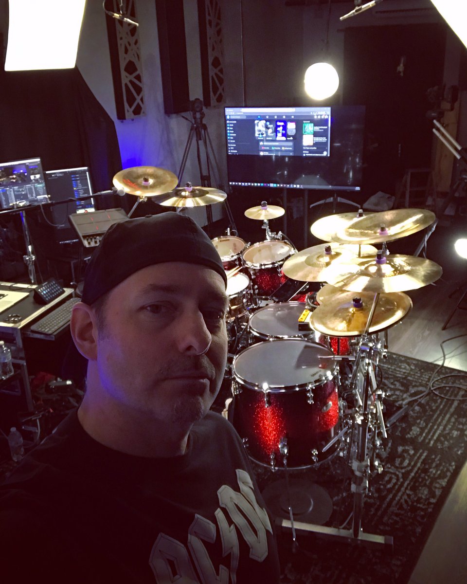 MattScurfield's tweet photo. Live on #Twitch tonight Rockin’ some drums! 🔥🥁 https://t.co/q0gAPa68yg