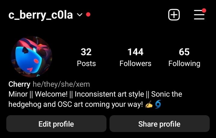 C_BerryC0la's tweet photo. Other places you could find me at! https://t.co/n2ziEGfVsk