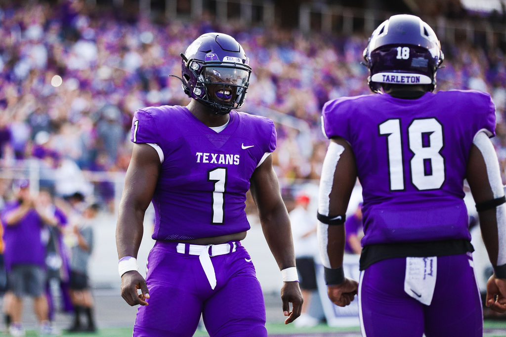 John Clifford Jr. (@j_clifford21) on Twitter photo #AGTG After a phone call with <a href="/CoachTyroneNix/">Coach T.Nix</a> I’m blessed to receive an offer from Tarleton State🟣⚪️ #DreamU <a href="/TarletonFB/">Tarleton State Football</a> #AGTG After a phone call with <a href="/CoachTyroneNix/">Coach T.Nix</a> I’m blessed to receive an offer from Tarleton State🟣⚪️ #DreamU <a href="/TarletonFB/">Tarleton State Football</a>