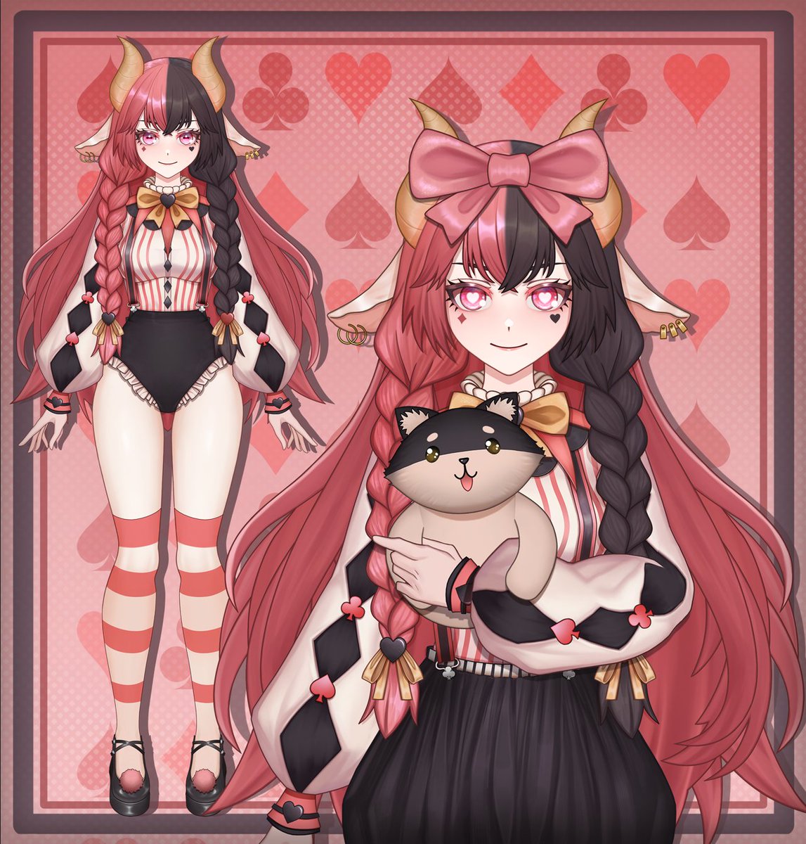 BillieThyKidd's tweet photo. 🎪 Come One Come All 🎪
    Introducing Silly Billie The Goat

It's so nice to meet y'all. I look forward to performing for you~ The fact that you see me, means you've lost something. How interesting~ 

Model: @buffOrianna (They are amazing!) 
#Vtuber #GOATuber #Envtuber https://t.co/YvSpJsedq2