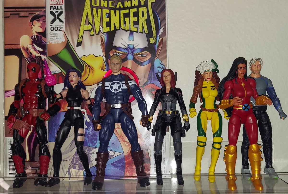 TheoButler04's tweet photo. The #UncannyAvengers #CaptainAmerica #Rogue #Deadpool #QuickSilver #Monet #BlackWidow #Psylocke #ActionFigures #IasIjswithTheoBPodcast #IasIjswithTheoB #TheoB #fyp #fypシ https://t.co/G7SzIknFRl