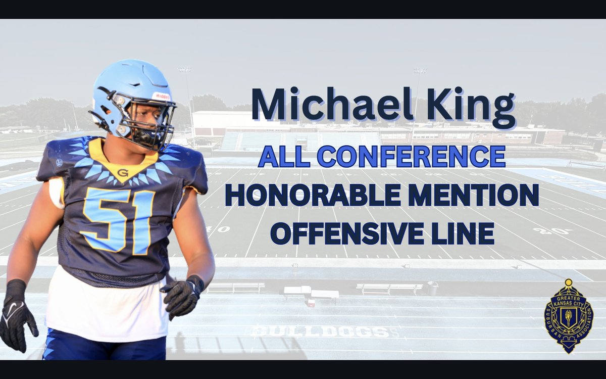 GHS_Dogs's tweet image. 🏆All-Conference 🏆
@King_Michael06  - Stats
12 Pancakes (Blocking)
Offense Averaged: 275 Rushing and 405 Total Offense
#OwnTomorrow #GHSPride #everythingearned