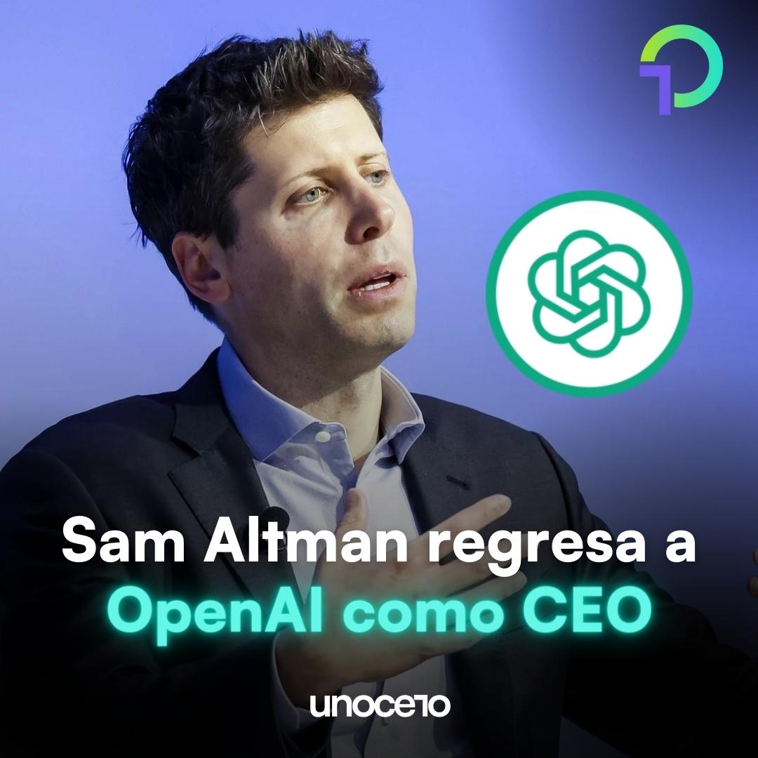 🌐 Cambios vertiginosos en OpenAI: Sam Altman, CEO y cofundador, fue destituido y luego reinstalado tras una protesta del equipo, y la mayor parte de la junta directiva existente se fue.