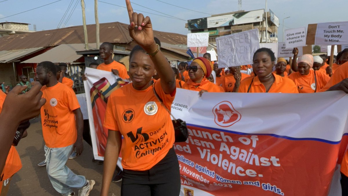 UNFPAGhana's tweet photo. Together with @MoGCSP_Ghana and other Development Partners across the UN and civil society, the 2023 observation of the #16DaysOfActivism against #GenderBasedViolence in Ghana commenced with a walk in Tamale, Northern Region.

#NoExcuse #ForTheGoodOfGhana🇬🇭 https://t.co/HTzL1styJ0