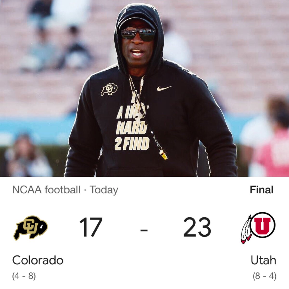 PFF_College's tweet photo. Colorado finishes 4-8 in year one under Deion Sanders

Relative to expectations, successful season or no? https://t.co/Scb5Prs4nx