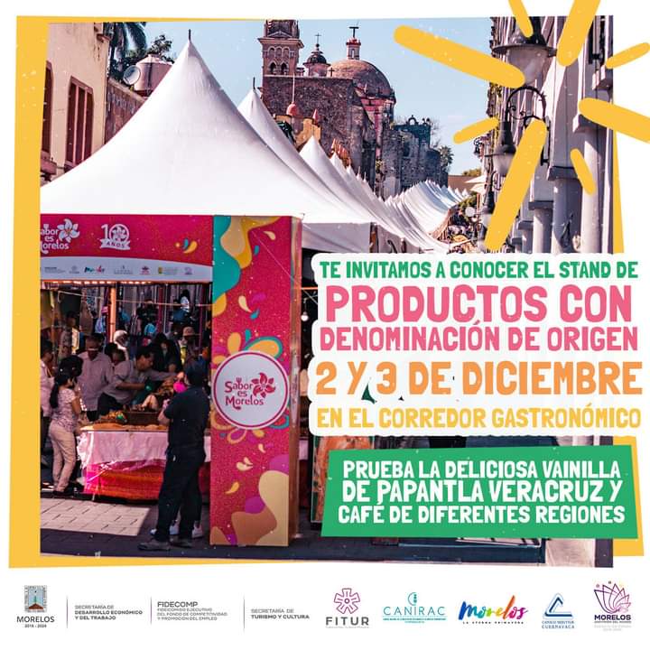 🎉¡Nos vemos el próximo fin de semana!
✨Los productores más importantes de la región, estarán reunidos en un mismo lugar. Te esperamos.
❤️Come, baila y goza que la vida en Morelos es más sabrosa.
<a href="/saboresmorelos/">Sabor es Morelos</a> <a href="/CaniracM/">CaniracMorelos</a>