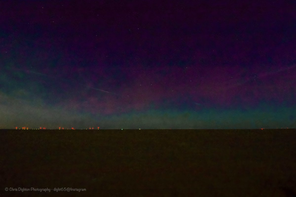 Northern lights from Reculver this evening.